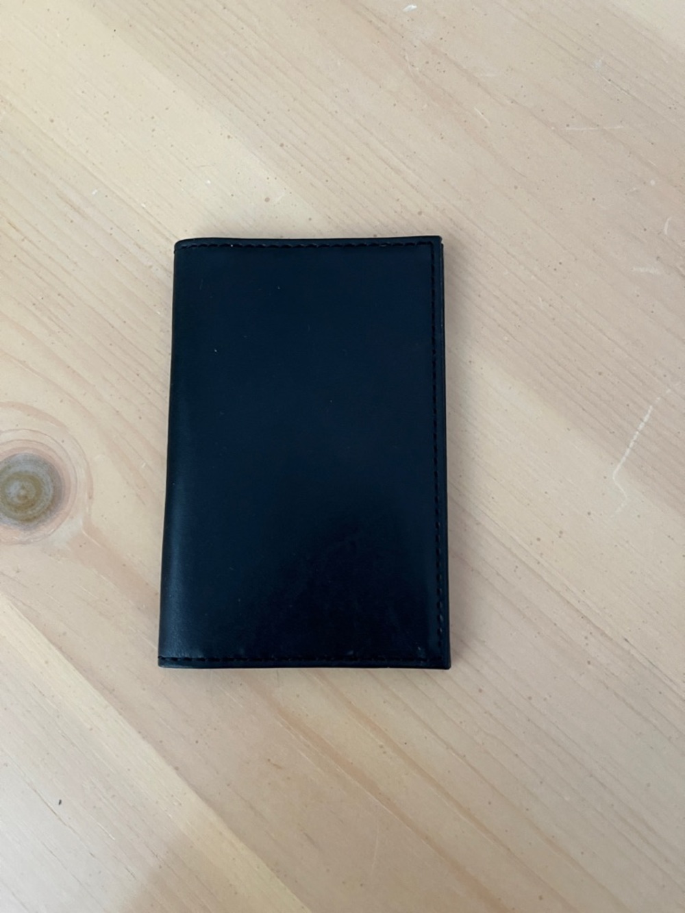 Classic Black Leather card case new never used
